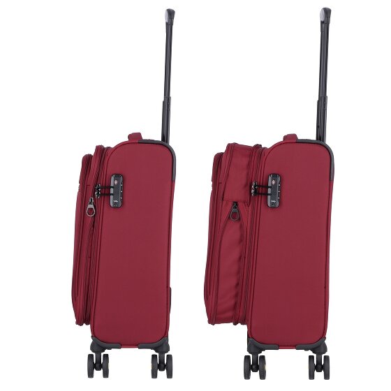 d&n Travel Line 9704 4 Rollen Kabinentrolley S 55 cm mit Dehnfalte