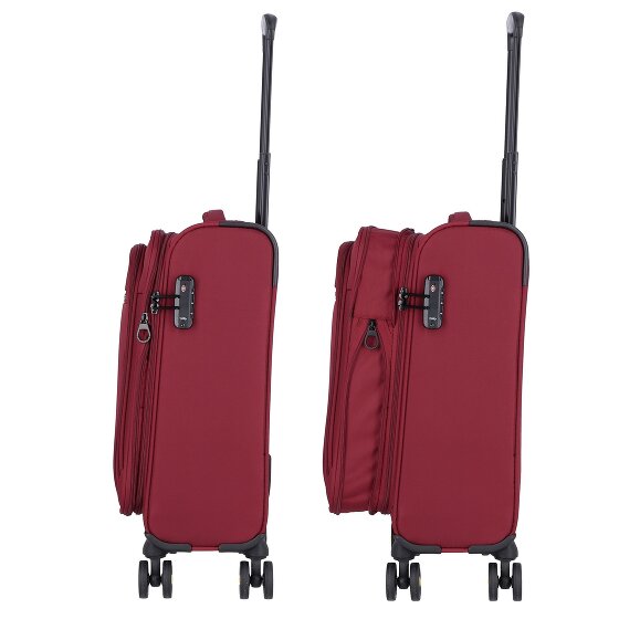 d&n Travel Line 9704 4 Rollen Kabinentrolley S 55 cm mit Dehnfalte