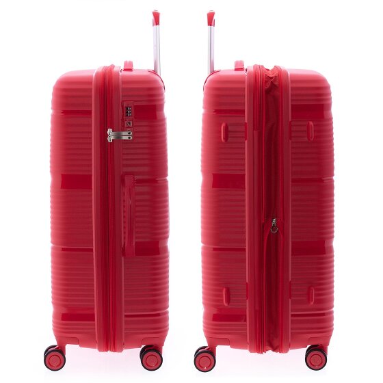 Gladiator 0800 4 Rollen Trolley 76 cm mit Dehnfalte