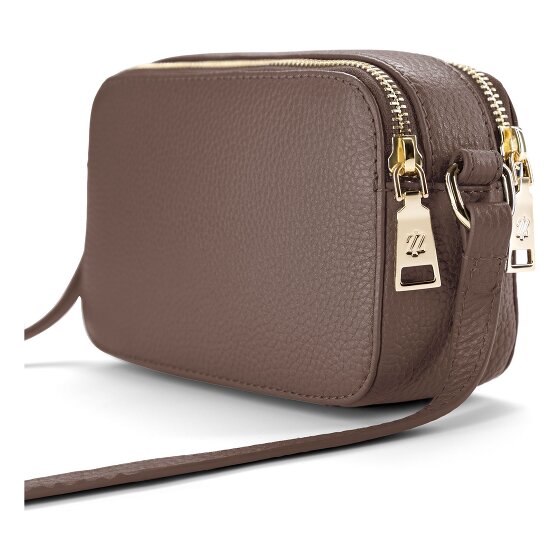 Lazarotti Bologna Leather Umhängetasche Camera-Bag Leder Double-Zip 18 cm