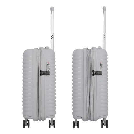 d&n Travel Line 4500 4 Rollen Kabinentrolley S 55 cm mit Dehnfalte