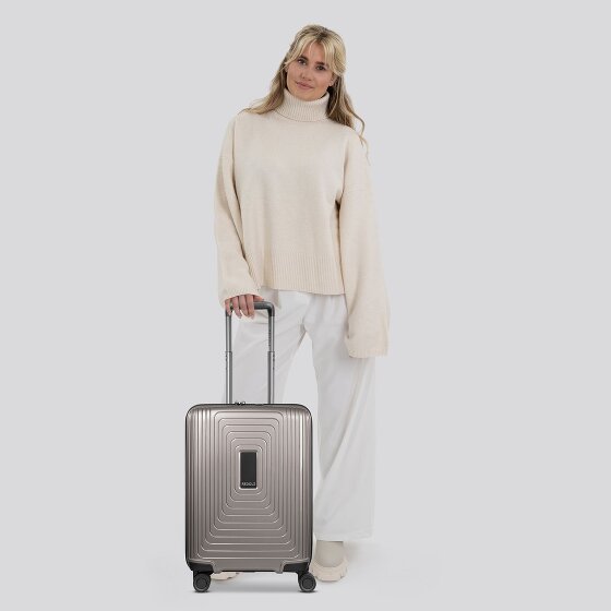 Redolz Essentials 14 4 Rollen Kabinentrolley 55 cm mit Dehnfalte