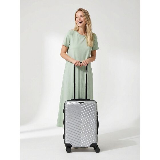 Redolz Essentials 18 4 Rollen Kabinentrolley 55 cm mit Dehnfalte