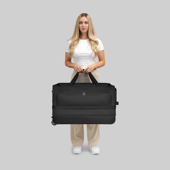 Redolz Duffle Essentials 2-Rollen Reisetasche Set 2-tlg. L+L mit Dehnfalte