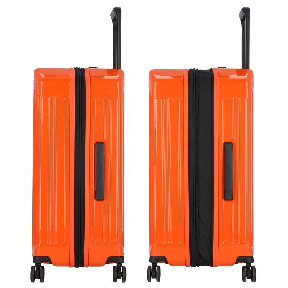 Piquadro PQ-Light 4 Rollen Trolley M 69 cm mit Dehnfalte