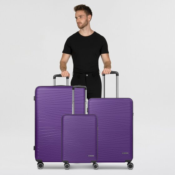 Franky Dallas 3.0 4 Rollen Kofferset 3-teilig mit Dehnfalte