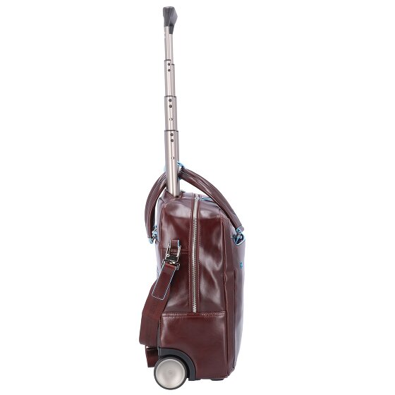 Piquadro Blue Square 2 Rollen Businesstrolley Leder 36 cm Laptopfach