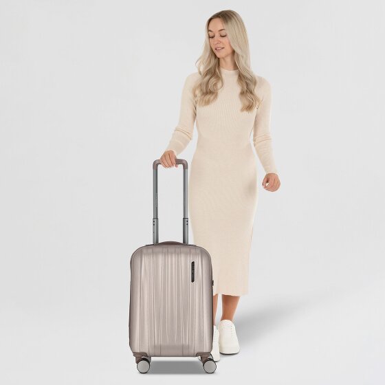 Polestream Moonrock 4 Rollen Kabinentrolley S 55 cm mit Dehnfalte