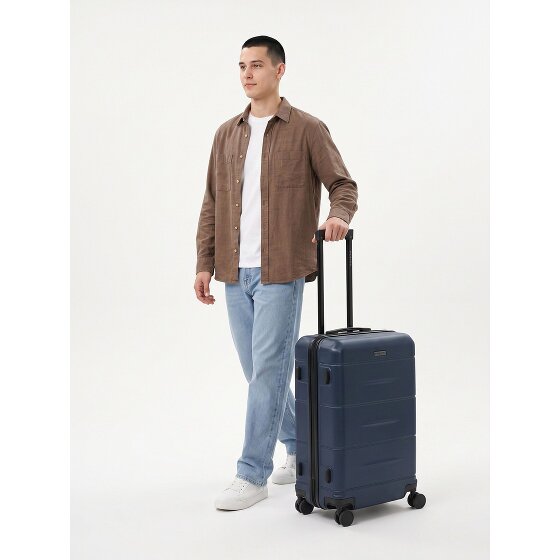 Police London 4 Rollen Trolley 64 cm mit Dehnfalte