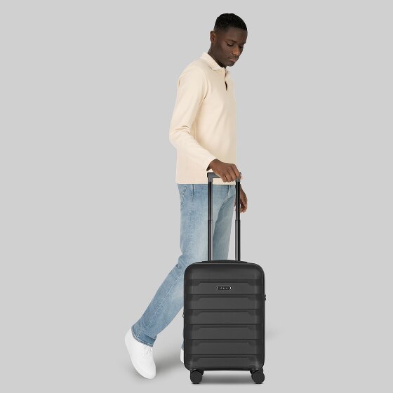 d&n South Dakota 4 Rollen Kabinentrolley S 55 cm mit Dehnfalte