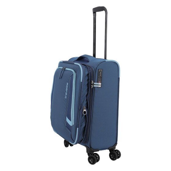 Travelite Corsiica 4 Rollen Kabinentrolley S 55 cm mit Dehnfalte