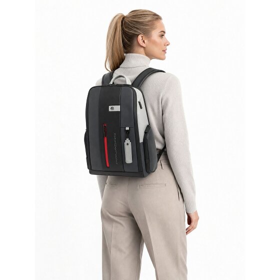 Piquadro Urban Daypack RFID Schutz Leder 46 cm Laptopfach