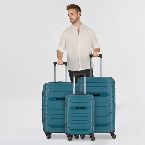 Polestream Strz by Asteroid 4 Rollen Kofferset 3-teilig mit Dehnfalte