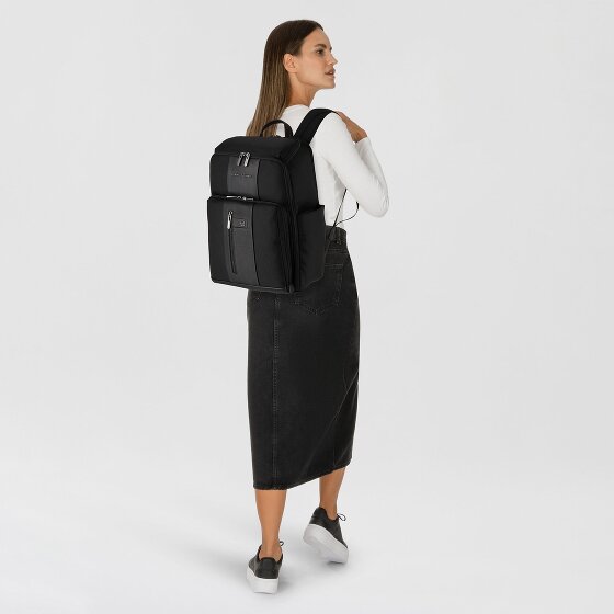 Piquadro Brief Reiserucksack Leder 43 cm laptopfach