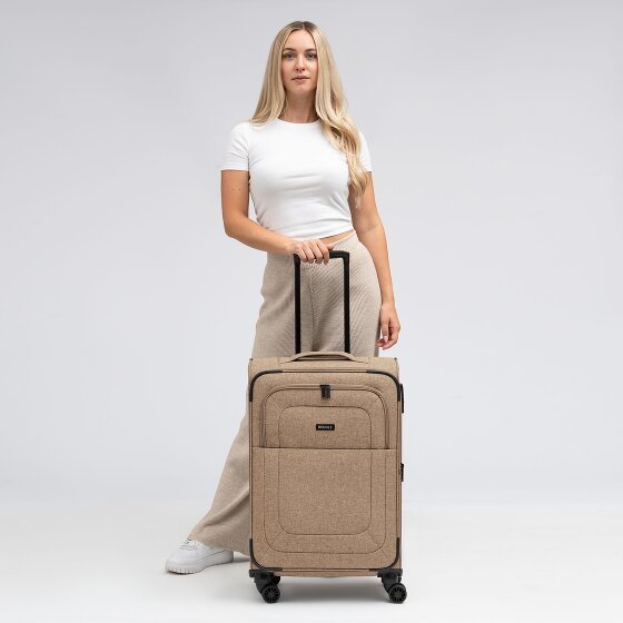 Redolz Essentials 12 MEDIUM 4-Rollen Trolley 67 cm mit Dehnfalte