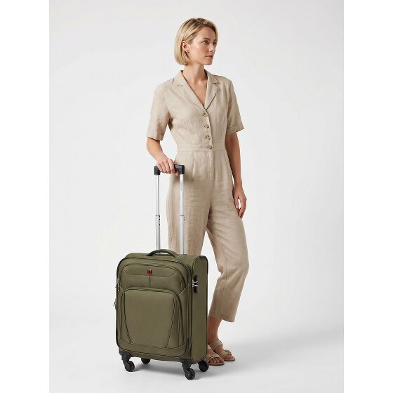 Wenger Beaumont 4 Rollen Kabinentrolley S 54 cm mit Dehnfalte