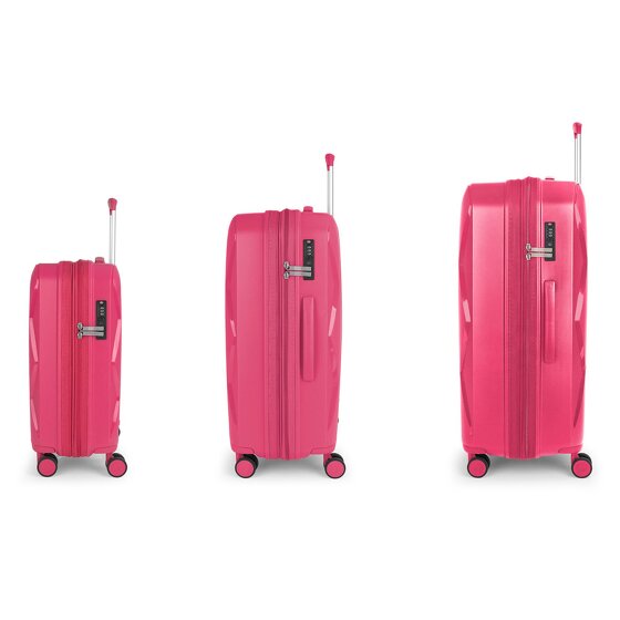 Gabol Infinity 4 Rollen Kofferset 3-teilig mit Dehnfalte