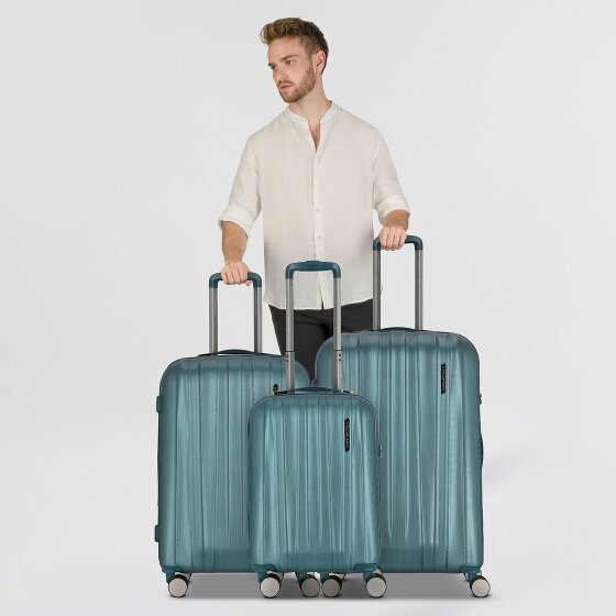 Polestream Moonrock 4 Rollen Kofferset 3-teilig mit Dehnfalte