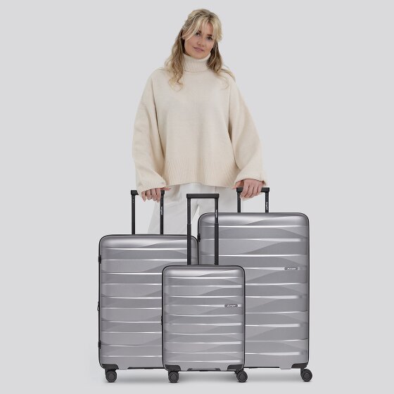 Bergpfeil Travel 4-Rollen Kofferset 3-tlg. mit Dehnfalte