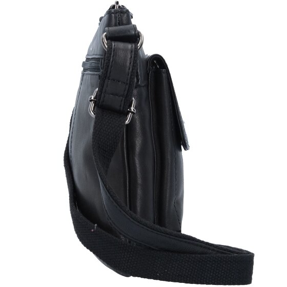 Greenland Nature Black Nappa Umhängetasche Leder 21 cm