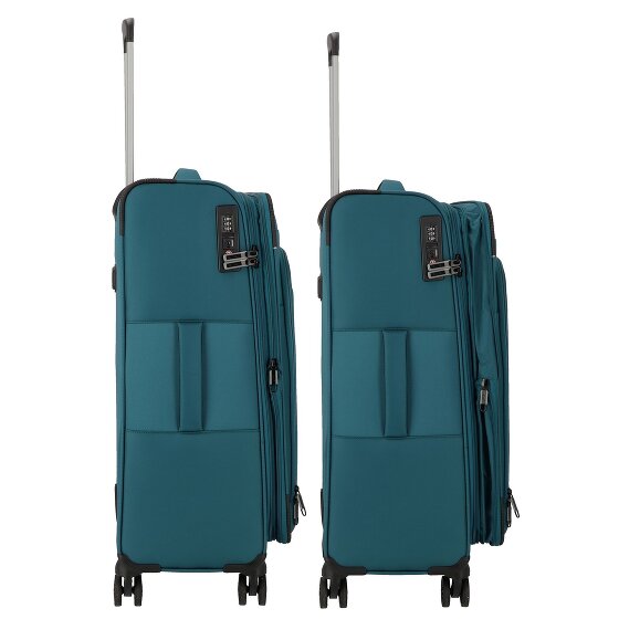 d&n Travel Line 9504 4 Rollen Kofferset 3-teilig mit Dehnfalte