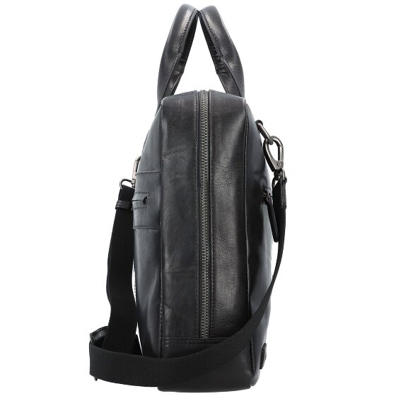 Plevier Rock Aktentasche RFID Schutz Leder 43 cm Laptopfach