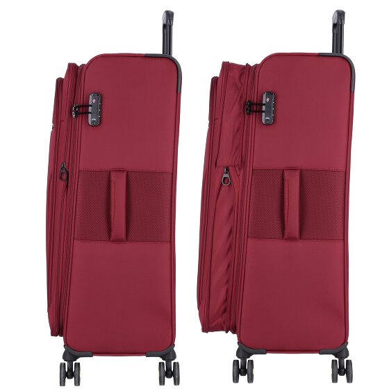 d&n Travel Line 9704 4 Rollen Trolley L 78 cm mit Dehnfalte