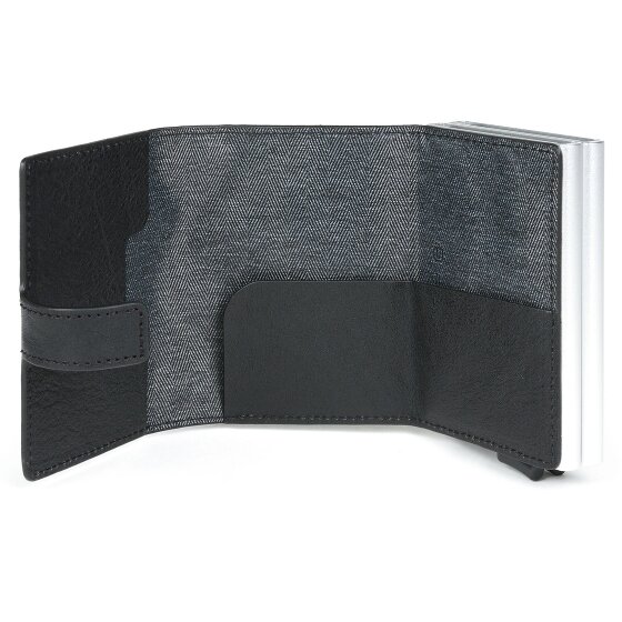 Piquadro Blue Square Kreditkartenetui RFID Schutz Leder 7 cm