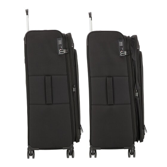 d&n Travel Line 9504 4 Rollen Trolley L 76 cm mit Dehnfalte