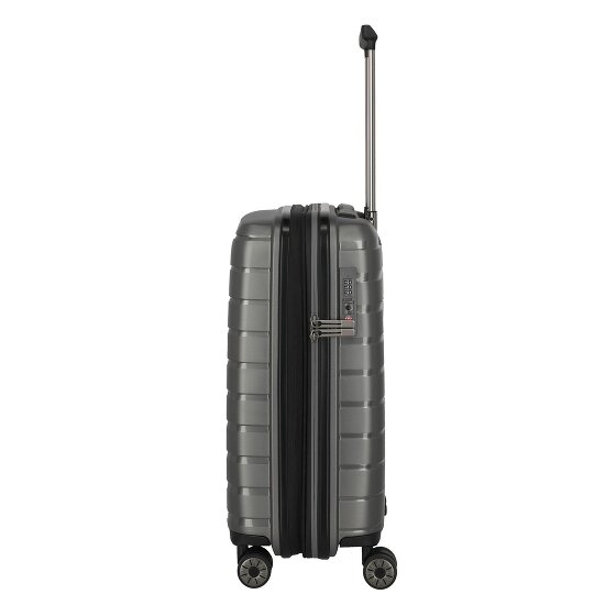 Travelite Air Base 4 Rollen Kabinentrolley 55 cm mit Dehnfalte