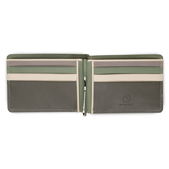 Mywalit Geldbörse RFID Schutz Leder 11 cm Geldscheinklammer