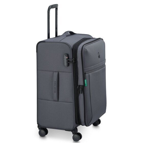 Delsey Paris x United Colors of Benetton BE 4-Rollen Trolley 65 cm mit Dehnfalte