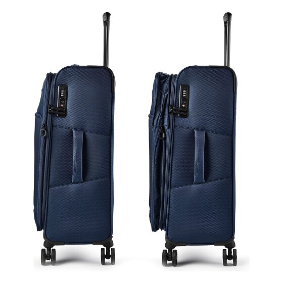 d&n Travel Line 9804 4 Rollen Kofferset 3-teilig mit Dehnfalte