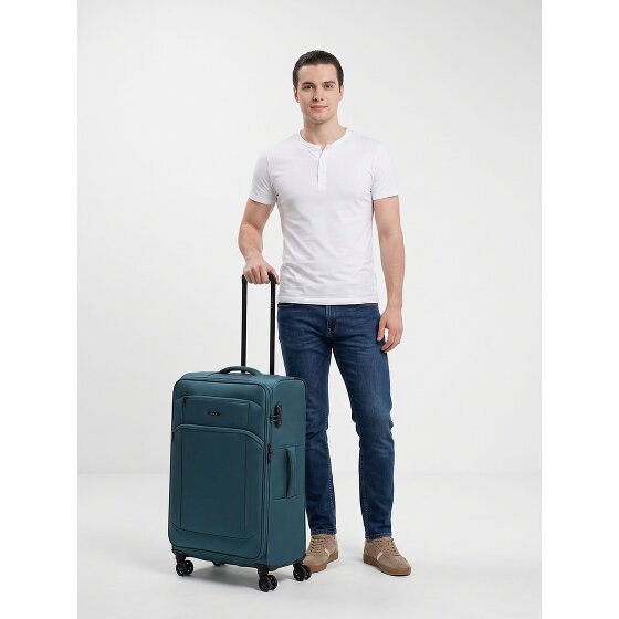 d&n Travel Line 9804 4 Rollen Trolley L 78 cm mit Dehnfalte