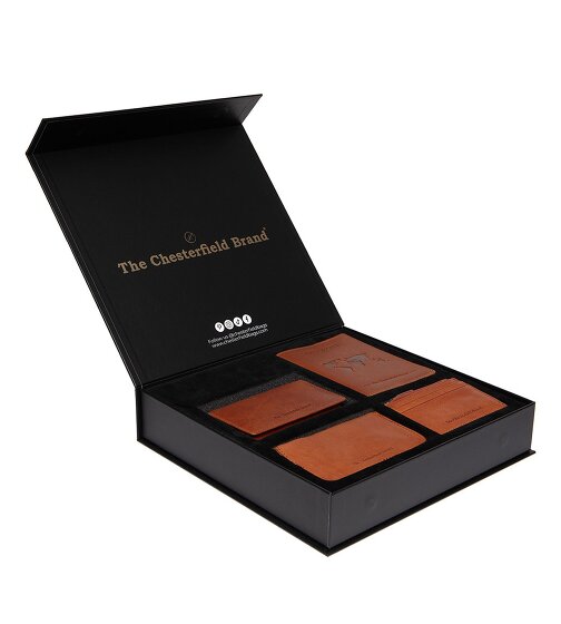 The Chesterfield Brand Geldbörse RFID Schutz Leder 11.5 cm Geschenkbox