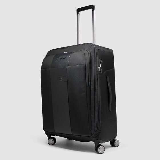 Piquadro Brief 4 Rollen Trolley 68 cm mit Dehnfalte
