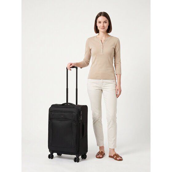 d&n Travel Line 9804 4 Rollen Trolley M 68 cm mit Dehnfalte