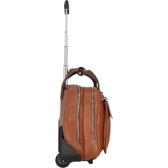Harold's 2-Rollen Businesstrolley Leder 40 cm Laptopfach