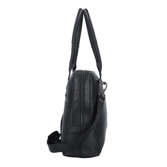 Plevier Structure Canton Schultertasche Leder 44 cm Laptopfach