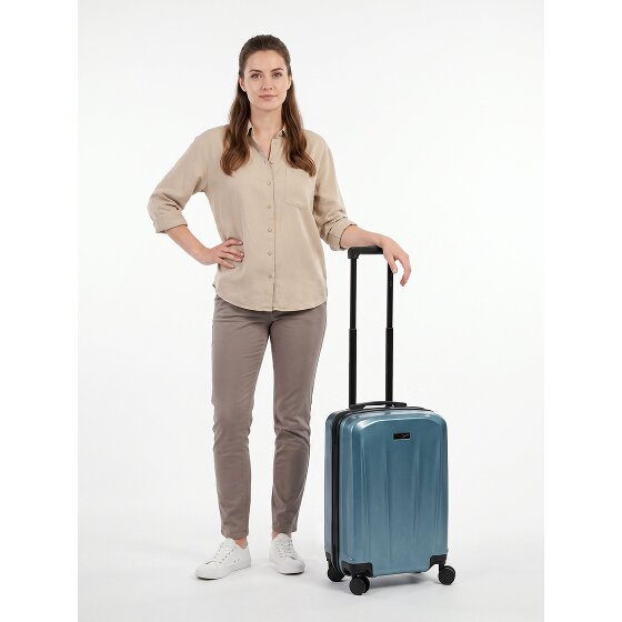 Police New York 4 Rollen Kabinentrolley S 54 cm mit Dehnfalte