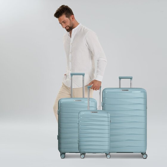 Franky London 4 Rollen Kofferset 3-teilig mit Dehnfalte