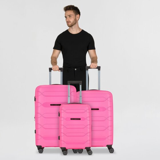 Polestream Strz by Asteroid 4 Rollen Kofferset 3-teilig mit Dehnfalte