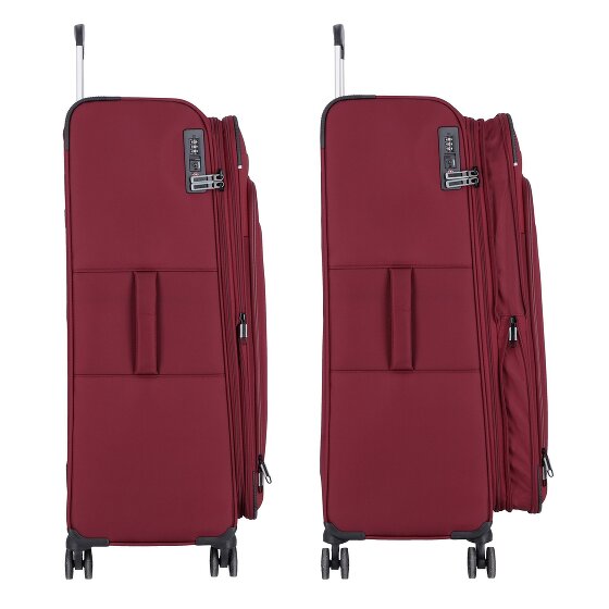 d&n Travel Line 9504 4 Rollen Trolley L 76 cm mit Dehnfalte