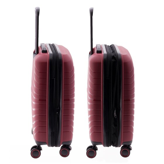 Gladiator 3400 4 Rollen Kabinentrolley 55 cm mit Dehnfalte