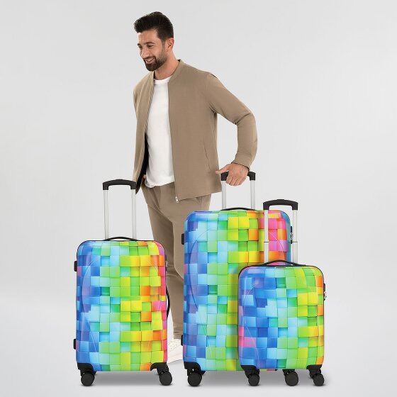 Nowi Santa Cruz 4 Rollen Kofferset 3-teilig