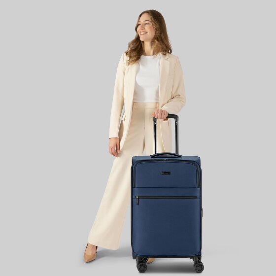 bugatti Valencia Soft 4 Rollen Trolley M 65 cm mit Dehnfalte