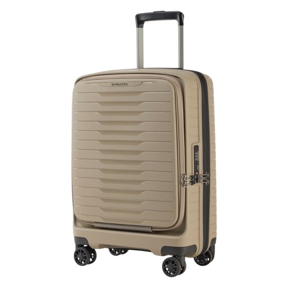Stratic Novium 4 Rollen Kabinentrolley S 55 cm Laptopfach mit Dehnfalte