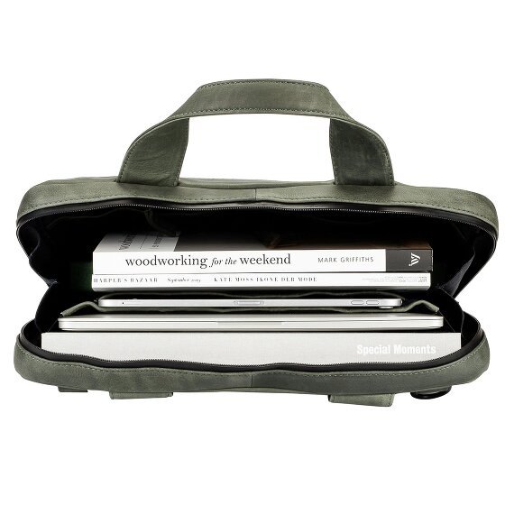 Leonhard Heyden Den Haag Aktentasche Leder 38 cm Laptopfach