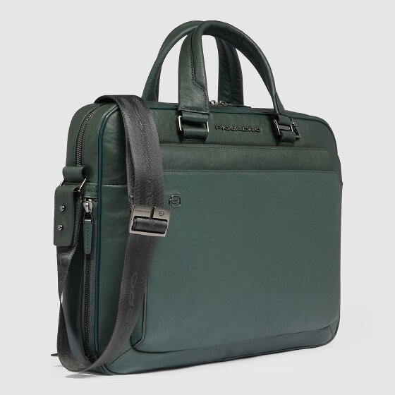 Piquadro Black Square Aktentasche Leder 40 cm Laptopfach