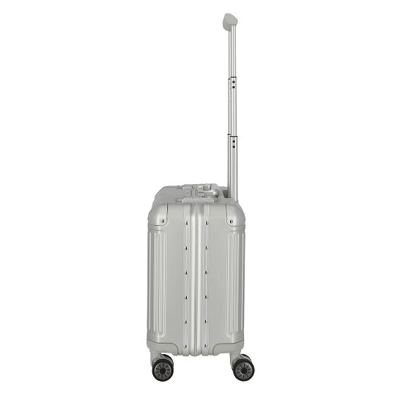 Travelite Next 4-Rollen Businesstrolley Aluminium 43 cm
